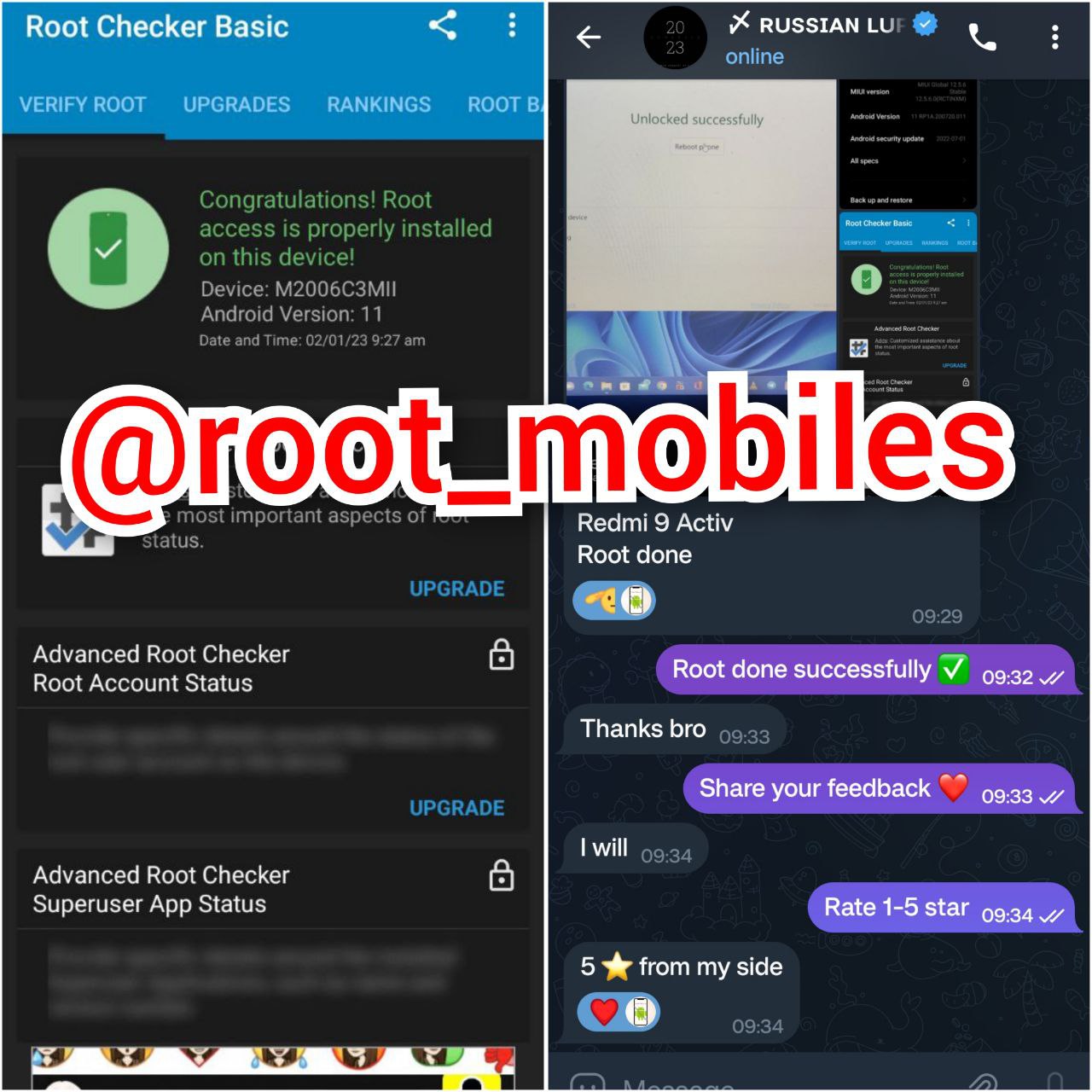 ROOT 12 REDMI 9 ACTIV